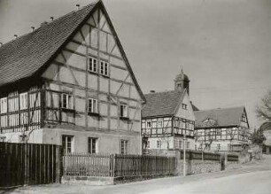 Alt Klotzsche, Fachwerkhäuser, Straßenansicht