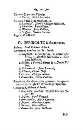 IV. Bergholtz & les annexes