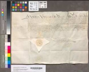 Commissie van de Staten-Generaal voor den Heere van Brederode tot Meester-generaal van de artillerie, 3 Juni 1636. Perkament met 1 opgedrukt zegel.