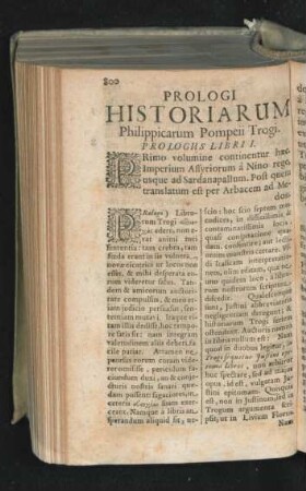 Prologi Historiarum Philippicarum Pompeii Trogi.