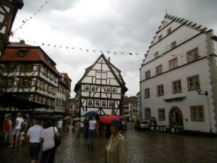 Schmalkalden: Fachwerkhäuser in der Altstadt