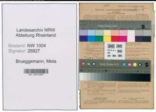 Entnazifizierung Meta Brueggemann , geb. 08.01.1906 (Kontoristin)