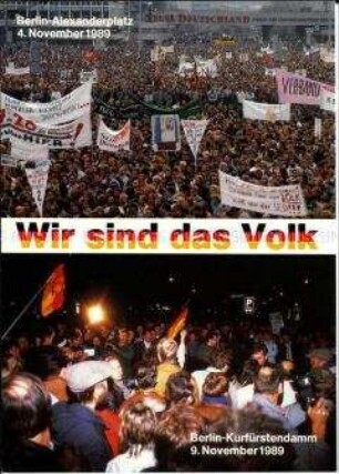 Postkarte zur Öffnung der Berliner Mauer