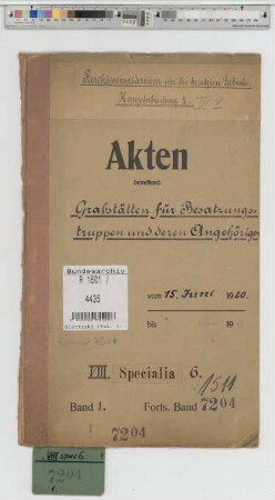 Grabstätten für Besatzungstruppen und deren Angehörigen