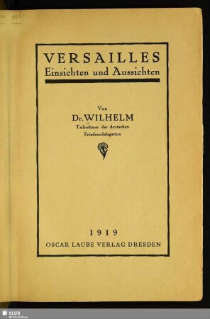 Versailles : Einsichten und Aussichten