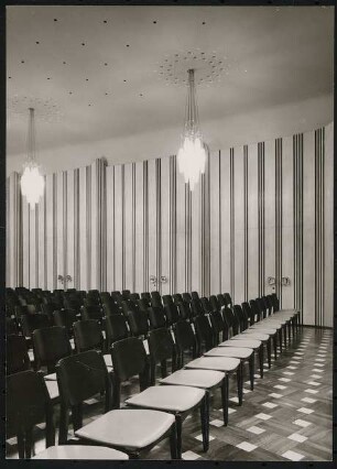 Stadthalle, Mülheim an der Ruhr Umbau: Kammermusiksaal, Bestuhlung