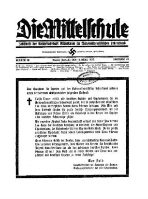 Nachruf : Hans Schemm
