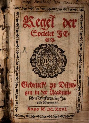 Regel der Societet Jesu