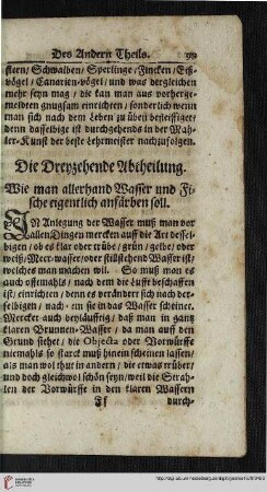 Die Dreyzehende Abtheilung.
