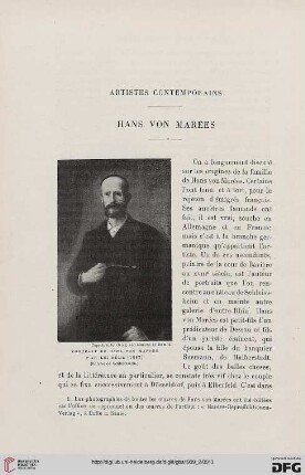 4. Pér. 2.1909: Hans von Marées : artistes contemporains