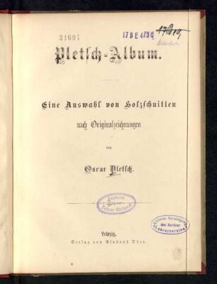 Pletsch-Album : eine Auswahl von Holzschnitten nach Originalzeichnungen