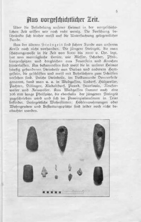 Aus vorgeschichtlicher Zeit.