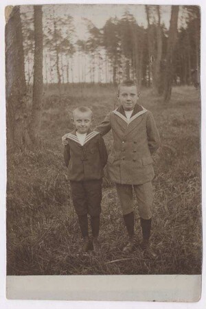 Hans Fehn und Georg Fehn als Kinder