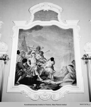 Szenen zur Familiengeschichte der Della Gherardesca : Die Gründung des Hafens Bonifacio