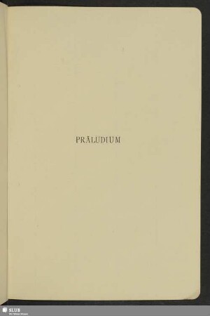 Präludium