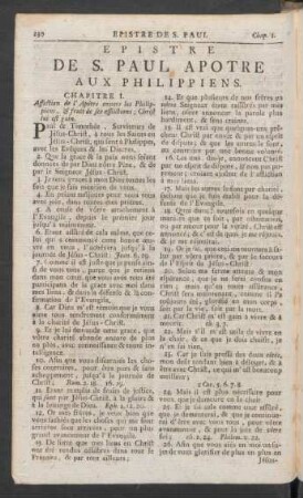 Epistre De S. Paul Apotre Aux Philippiens