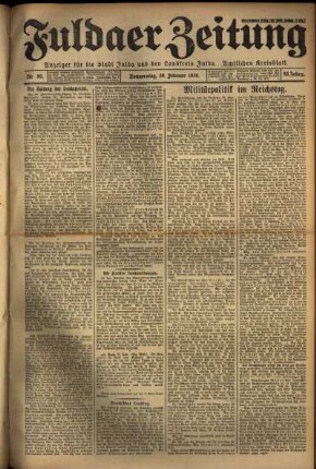 Ausgabe vom Donnerstag, den 28. Februar 1929.