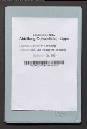 Erblasser: Brinkmann, Bernard: Testament