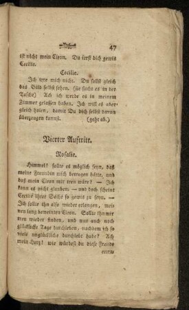 Vierter Auftritt. - Eilfter Auftritt.