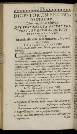 Digestorum Seu Pandectarum, Liber XXIIX. Qui Testamenta Facere Posunt, Et Quem Ad Modum Testamenta Fiant