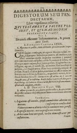 Digestorum Seu Pandectarum, Liber XXIIX. Qui Testamenta Facere Posunt, Et Quem Ad Modum Testamenta Fiant