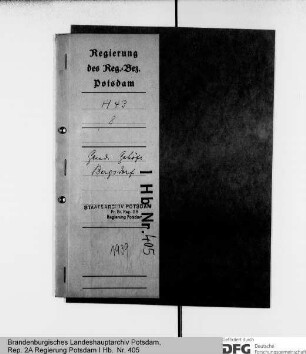 Bauten auf dem Gendarmeriegehöft Bergsdorf, Kr. Templin