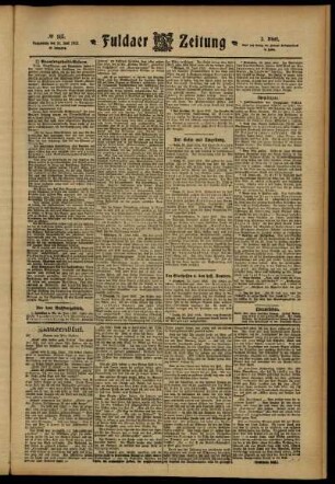 Zweite Ausgabe vom Donnerstag, den 27. Juni 1912.