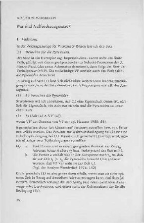 Was sind Aufforderungssätze?