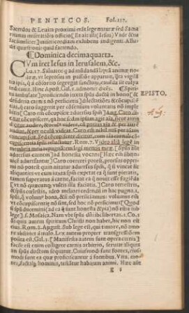 Dominica decimaquarta.