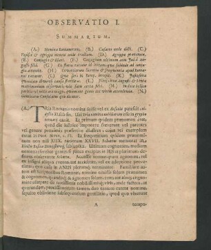 Observatio I. [bis] Observatio VII.
