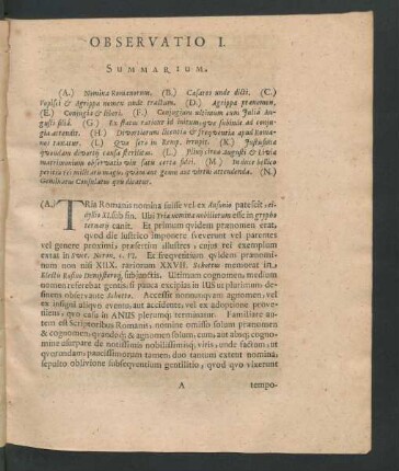 Observatio I. [bis] Observatio VII.
