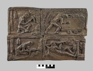 Bronzerelief, Der neue Bergbau im Ruhrgebiet