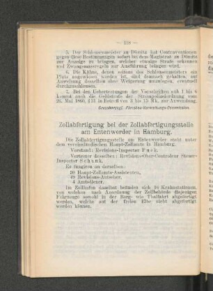 Zollabfertigung bei der Zollabfertigungsstelle am Entenwerder in Hamburg.