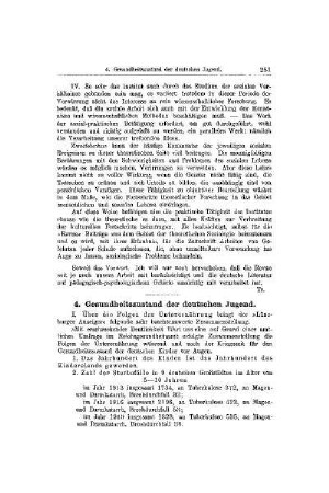 Gesundheitszustand der deutschen Jugend : [Mitteilungen]