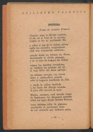 Futuro : (Tema de Anatole France)