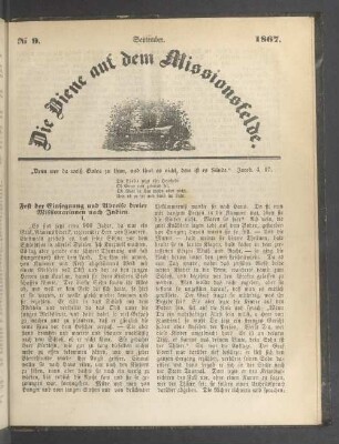 N° 9. September. 1867