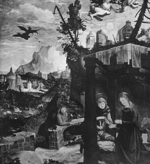 Altdorfer Altarmitte aus der Minoritenkirche, Geburt Christi, Regensburg, Museum