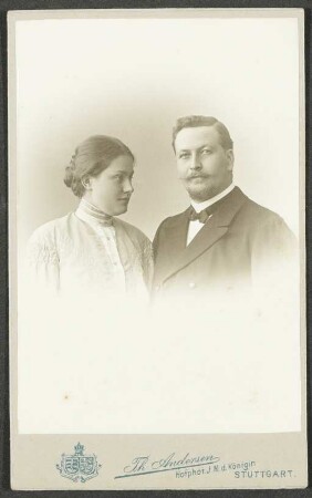 Nathanael Hornberger und seine Frau Elisabeth Hornberger geb. Benzinger (Rektorstochter von Stuttgart)