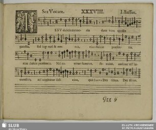 XXXVIII. Jesu dulcis memoria