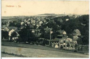 Oederan. Blick auf Oederan