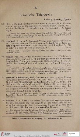 Botanische Tafelwerke (Nr. 194 - 201)