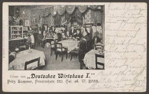 Ansichtskarte Deutsches Wirtshaus I., Friedrichstraße