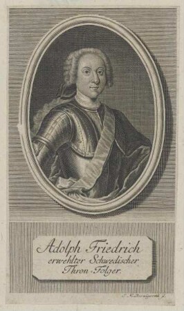 Bildnis des Adolph Friedrich, Kronprinz von Schweden