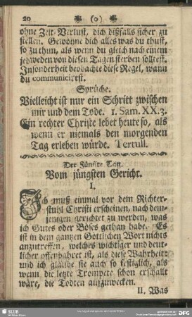 Der Fünffte Tag. Vom jüngsten Gericht : Fünffte Tag. Vom jüngsten Gericht