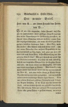 Der neunte Brief