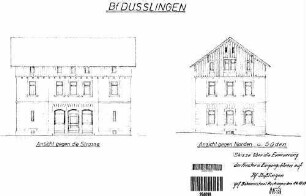 Dußlingen: Ansicht gegen die Strasse, Norden und Süden Empfangsgeb.