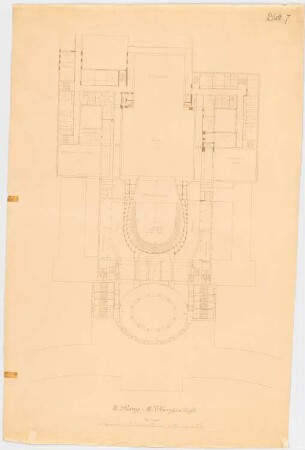 Königliche Oper, Berlin-Tiergarten: Grundriss 3. OG, 3. Rang 1:200