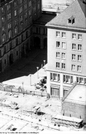 Dresden. Blick vom Rathausturm, 1958