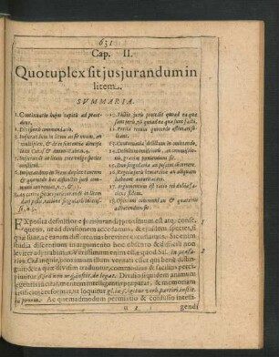 Cap. II. Quotuplex sit iusiurandum in litem.