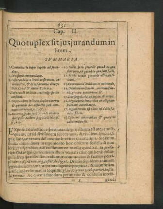 Cap. II. Quotuplex sit iusiurandum in litem.